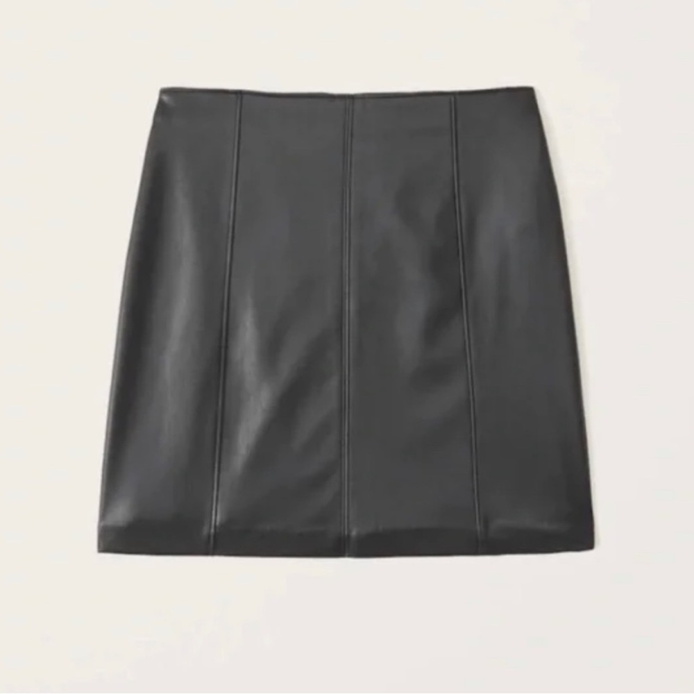 Abercrombie & Fitch Women's Vegan Leather Mini Skirt
